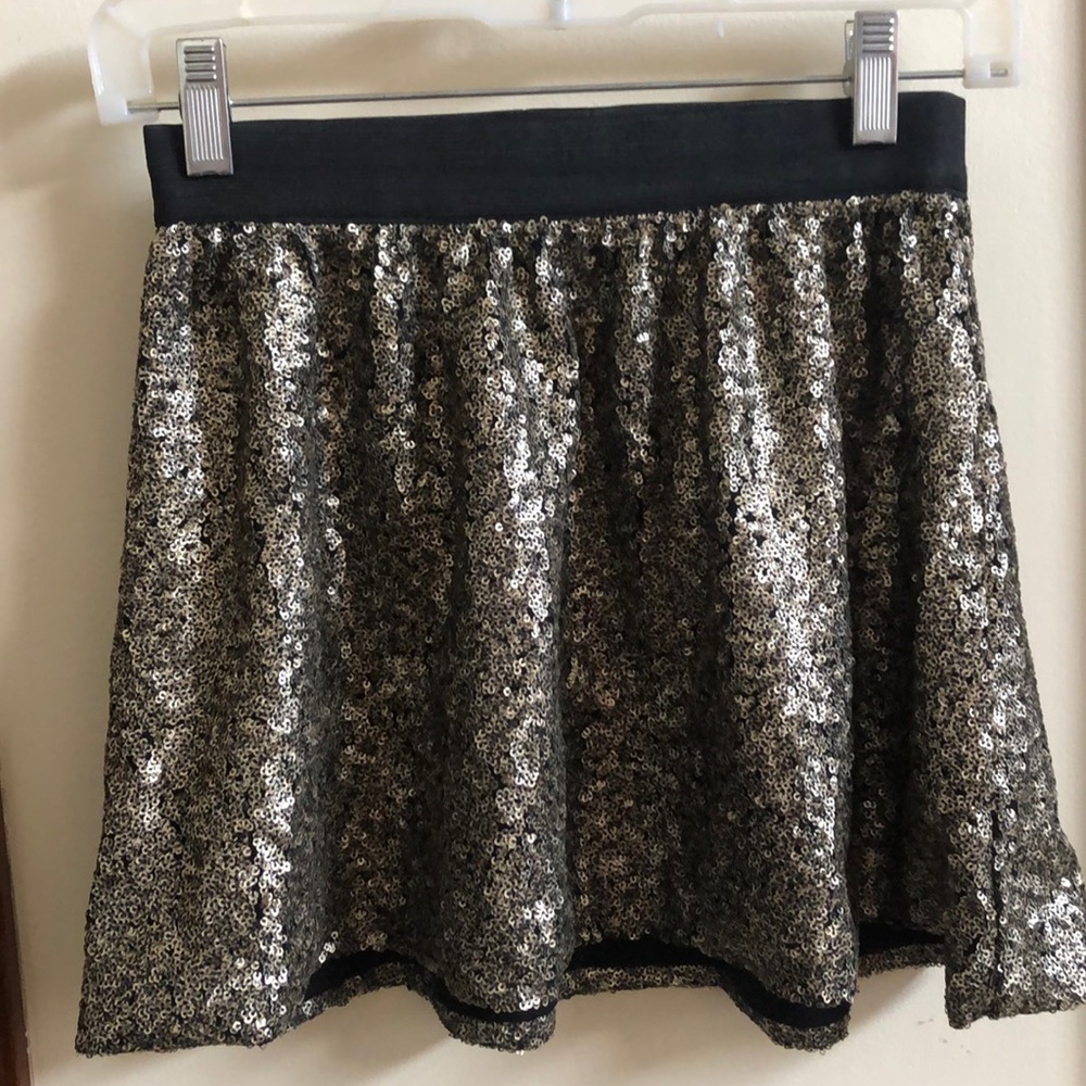 Girls Sequin Flair Skirt
